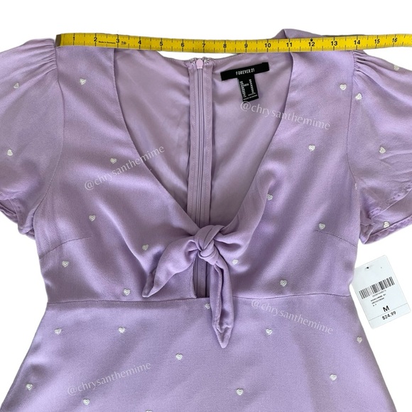 NWT • Lilac Front Tie Dress - Picture 11 of 14